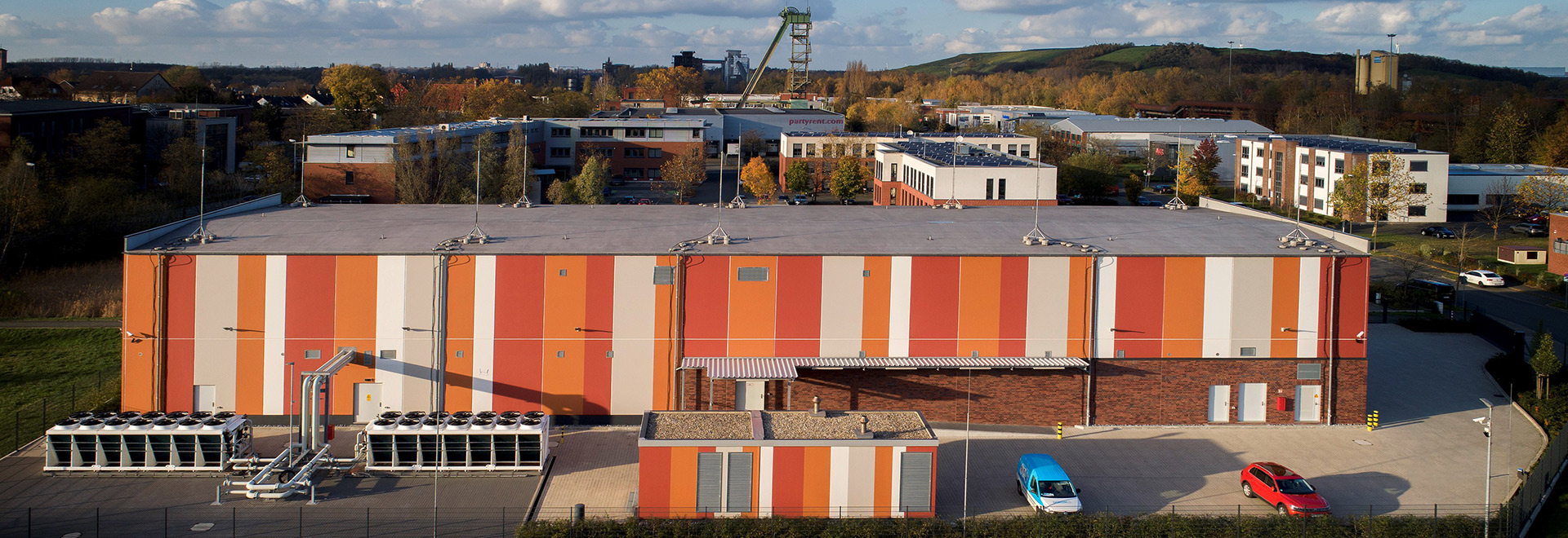 Ansicht des Rechenzentrums in Dortmund-Huckarde