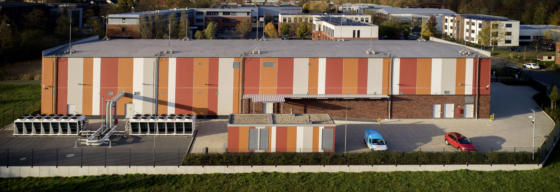 Ansicht des DOKOM21 Rechenzentrums in Dortmund-Huckarde