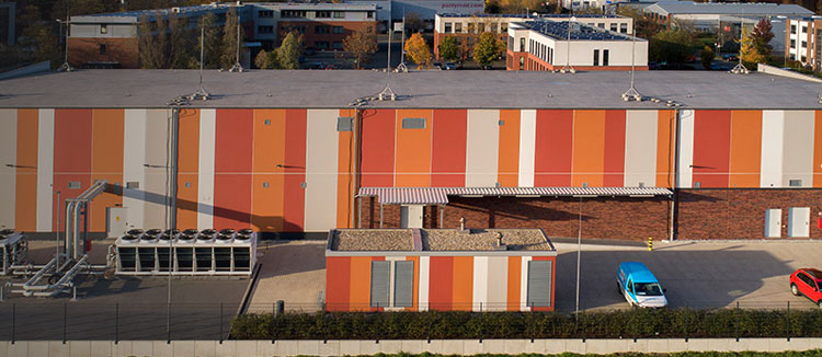 Ansicht des DOKOM21 Rechenzentrums in Dortmund-Huckarde