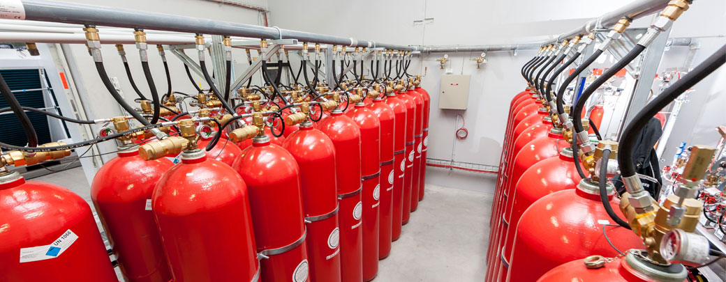 Löschgasanlage im Rechenzentrum
