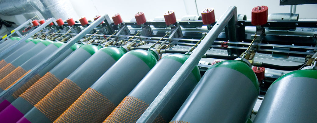 Brandschutz ist ein wichtige Komponente für den Betrieb eines Rechenzentrums Gaslöschanlage im Rechenzentrum