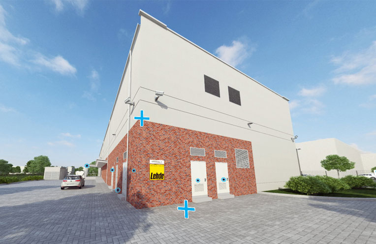 Ansicht des DOKOM21 Rechenzentrums in Dortmund-Huckarde