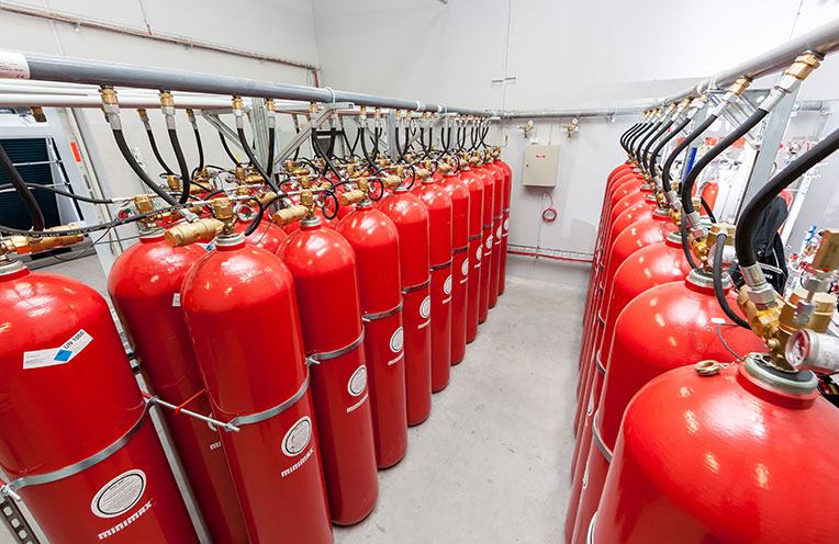 Gaslöschanlage im Rechenzentrum