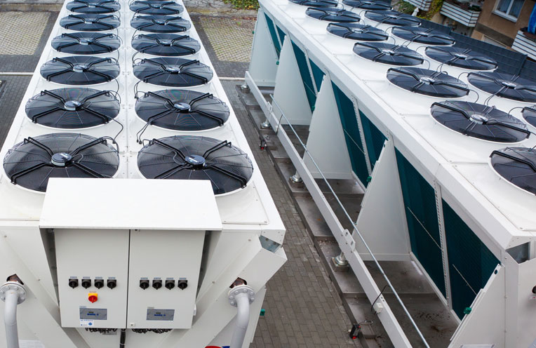 Außenkühler eines Rechenzentrums