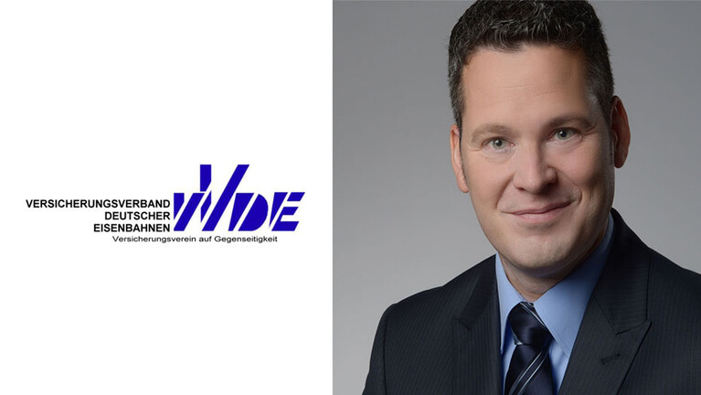 Portrait Marc Herges daneben das Logo des VVDE